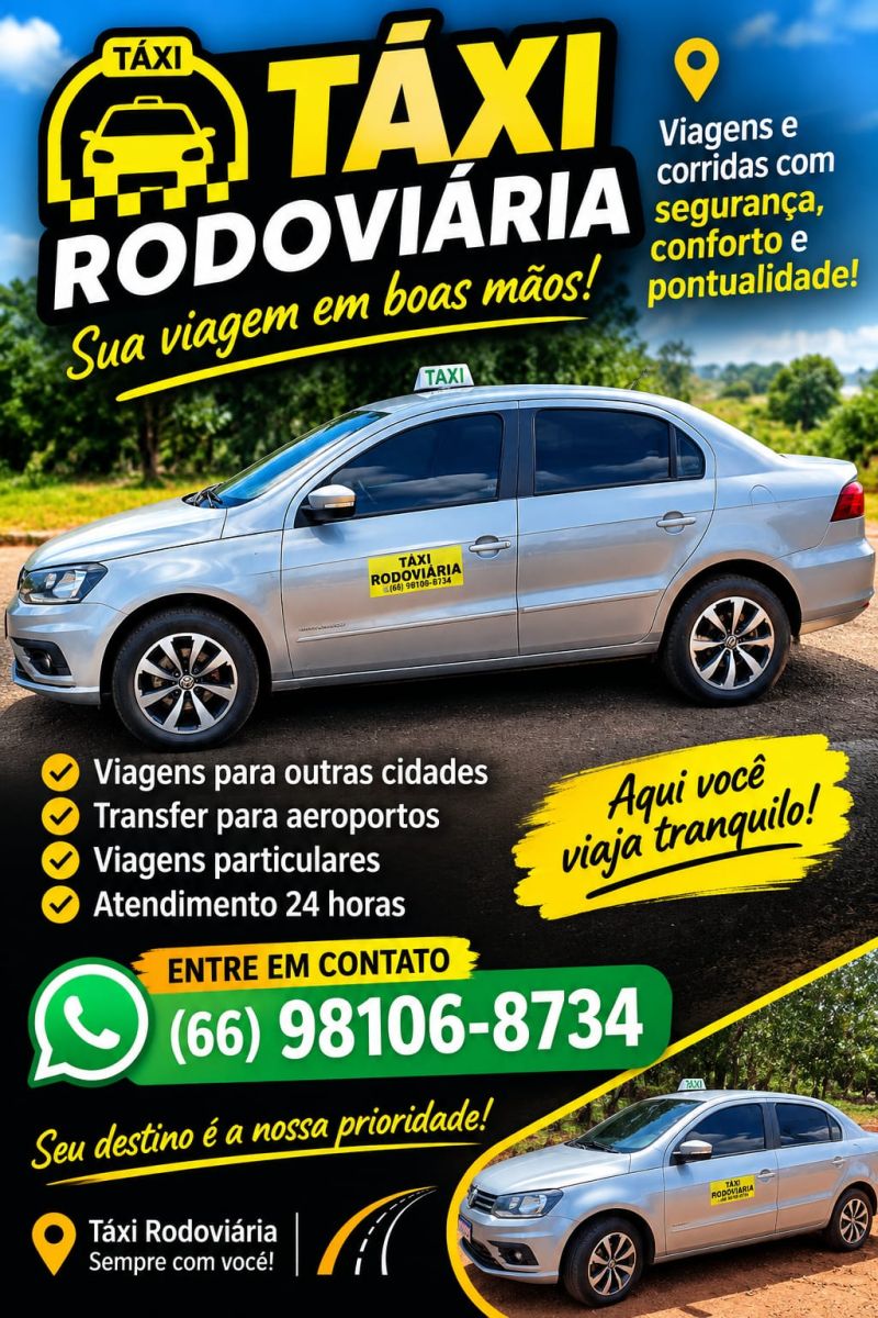 Táxi Rodoviária - Viagens e Corridas com Segurança