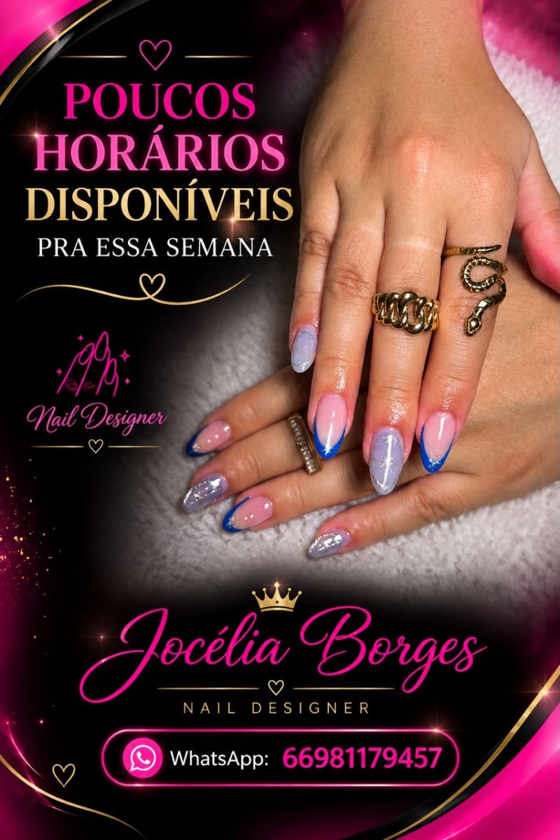Poucos Horários Disponíveis - Nail Designer